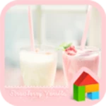 strawberry vanilla dodol theme android application logo